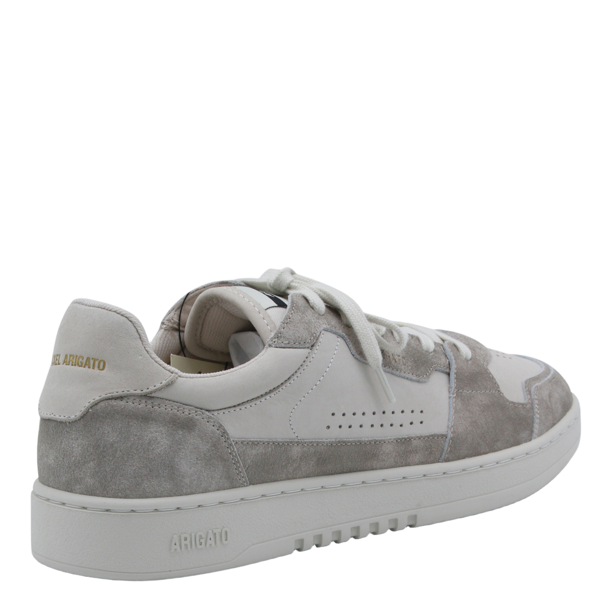 Low-Top Sneakers with Textured Leather Panels