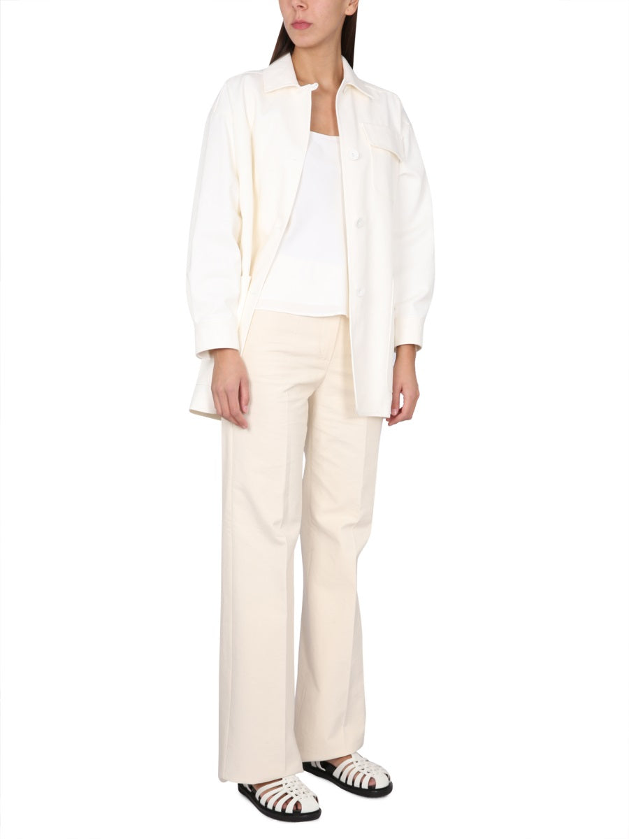 Ragtime Jacket with Classic Collar and Button Closure