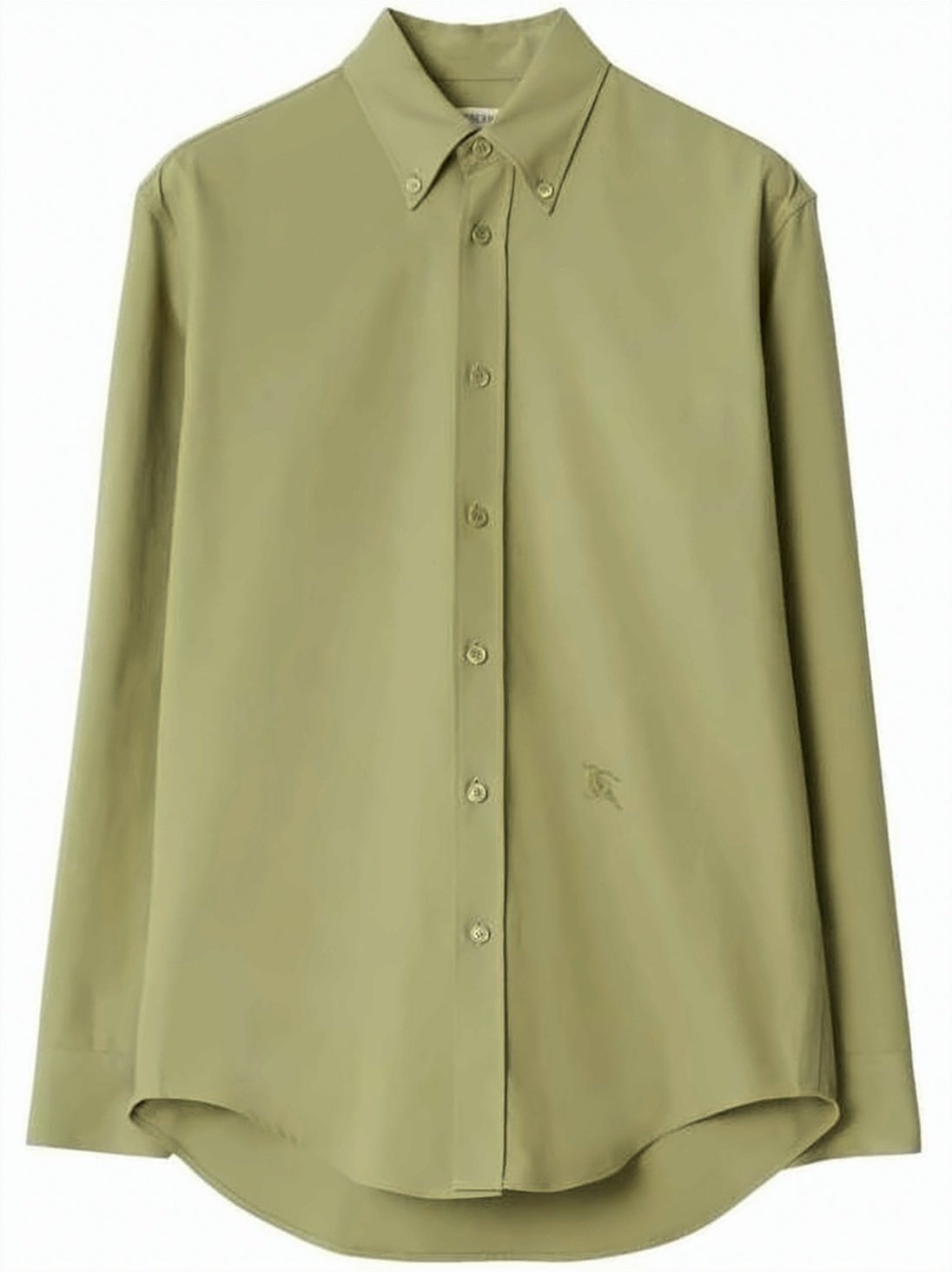 Long-Sleeve Button-Up Shirt with Classic Collar