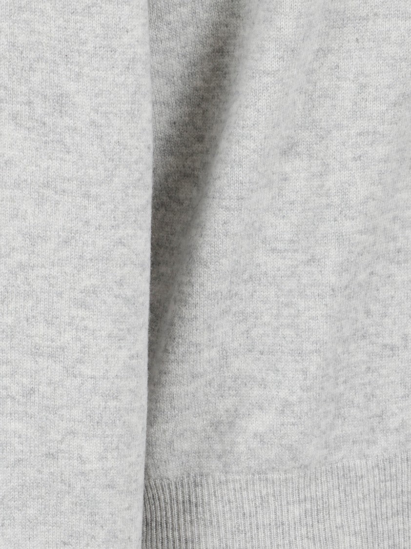 Light Grey Cashmere Crew Neck Sweater