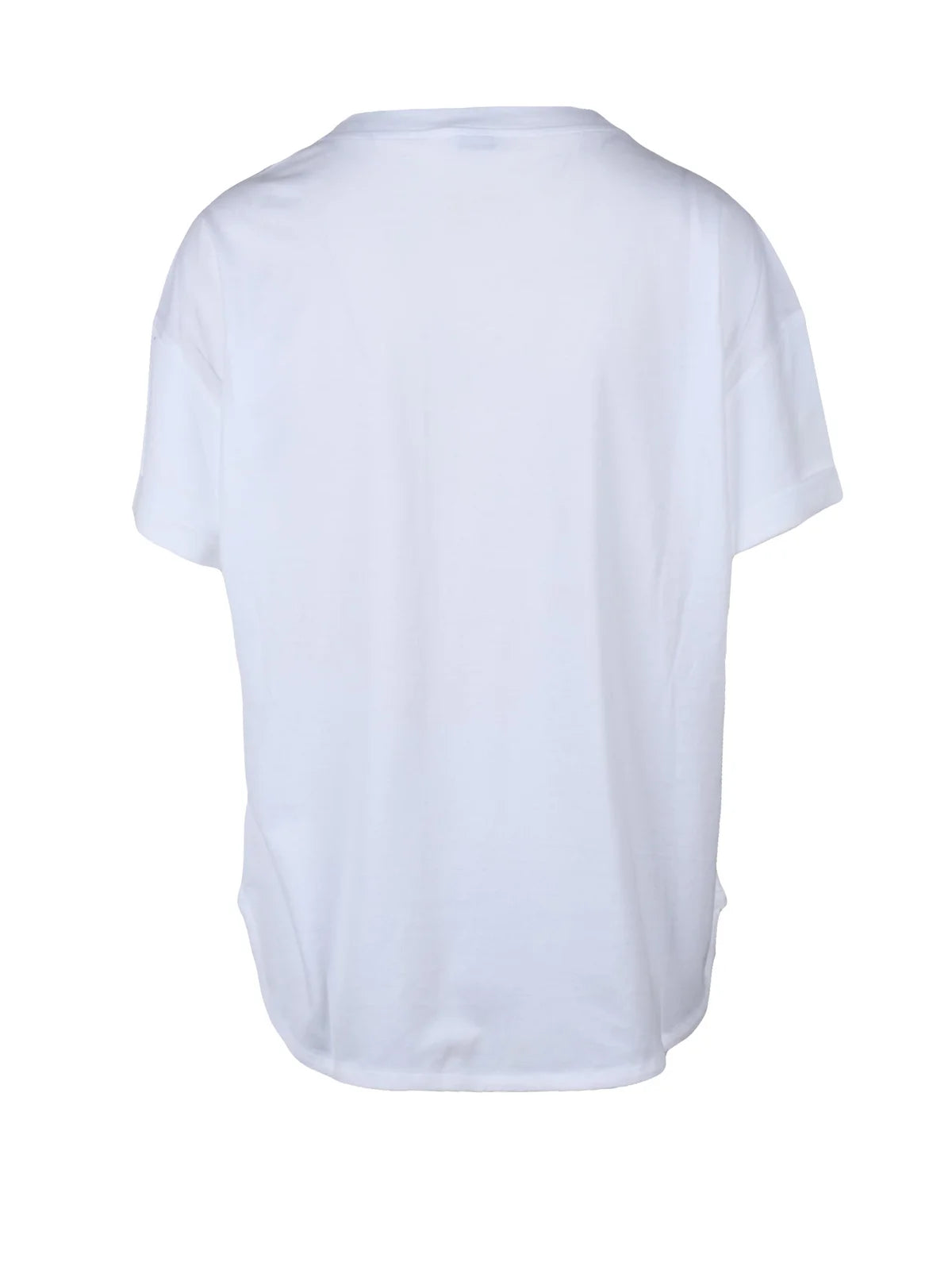 White Cotton Women T-shirt