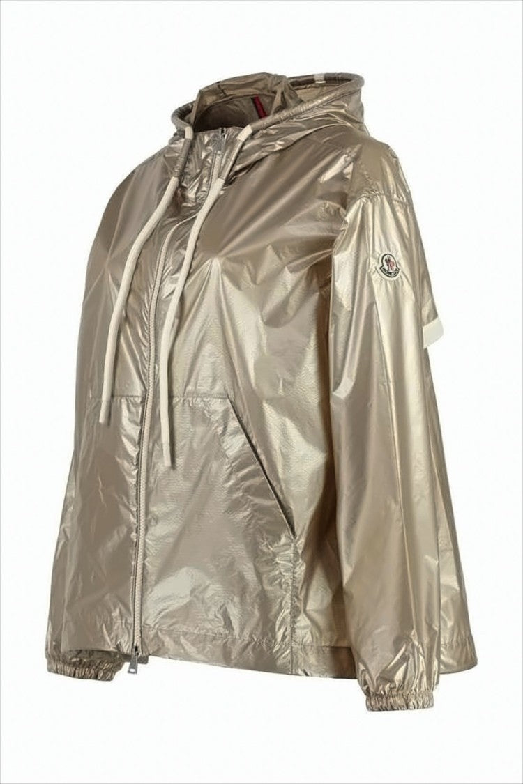 Lightweight Hooded Jacket with Subtle Sheen