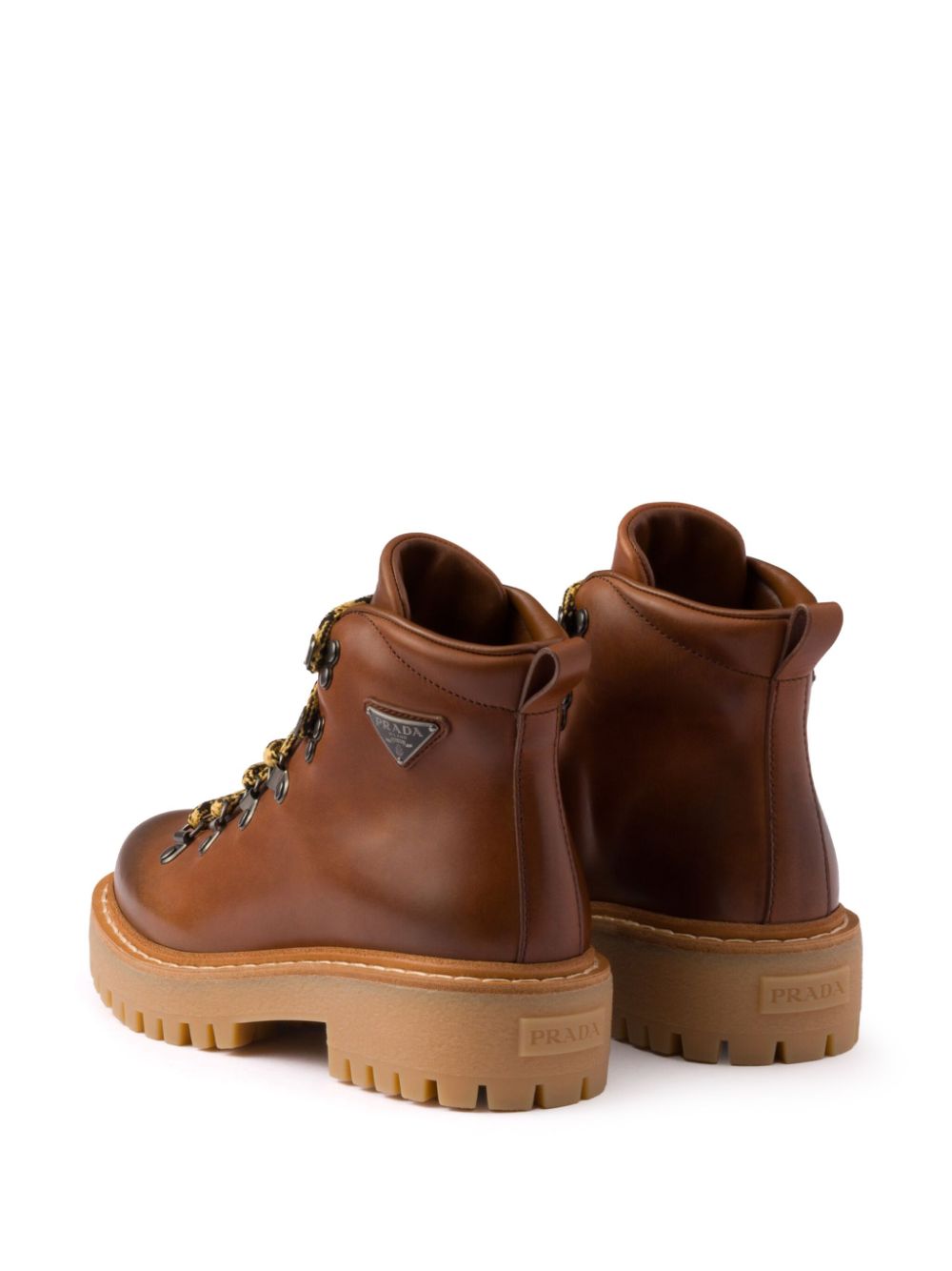 Laced Leather Ankle Boots