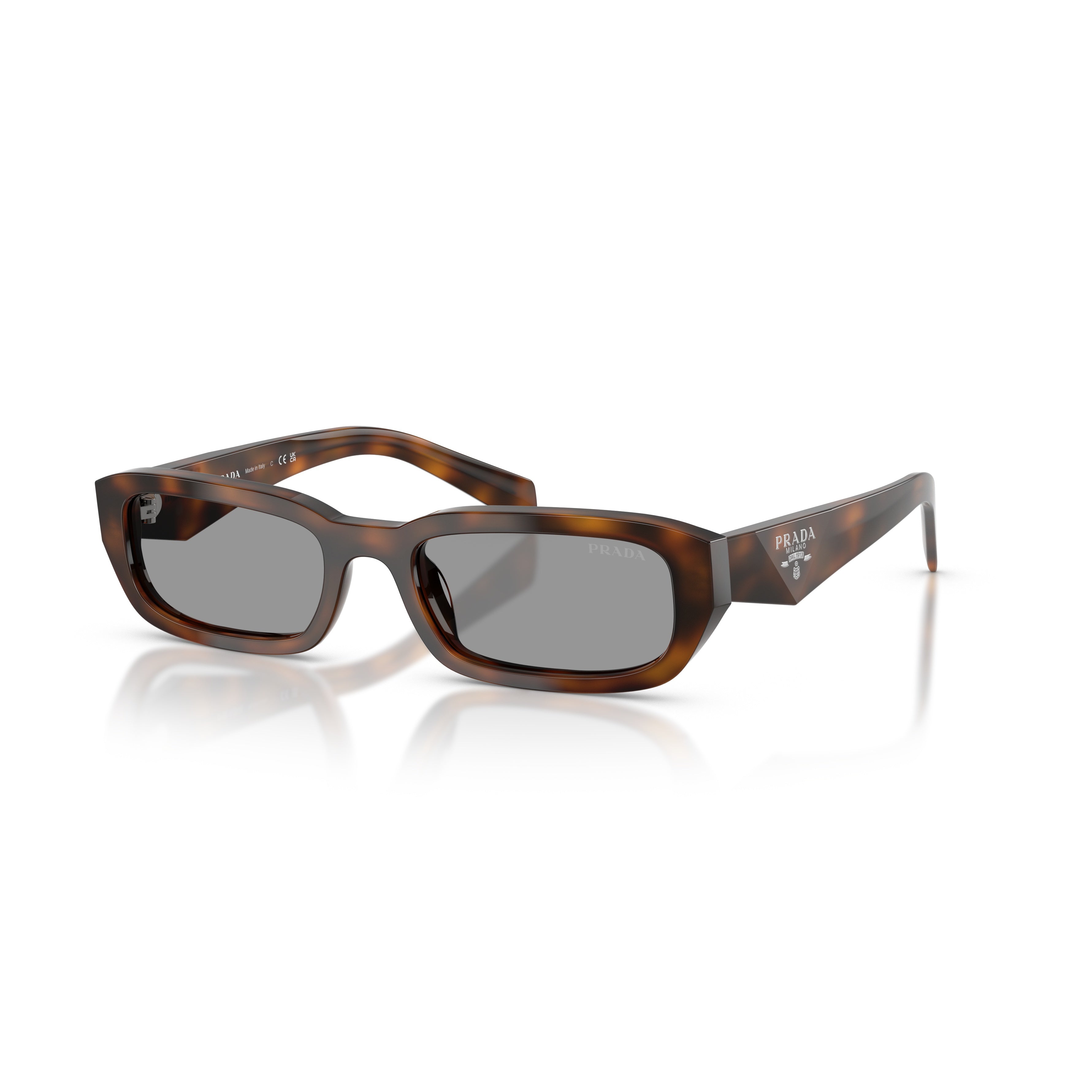 0pr B06s Rectangular Tortoiseshell Acetate Sunglasses