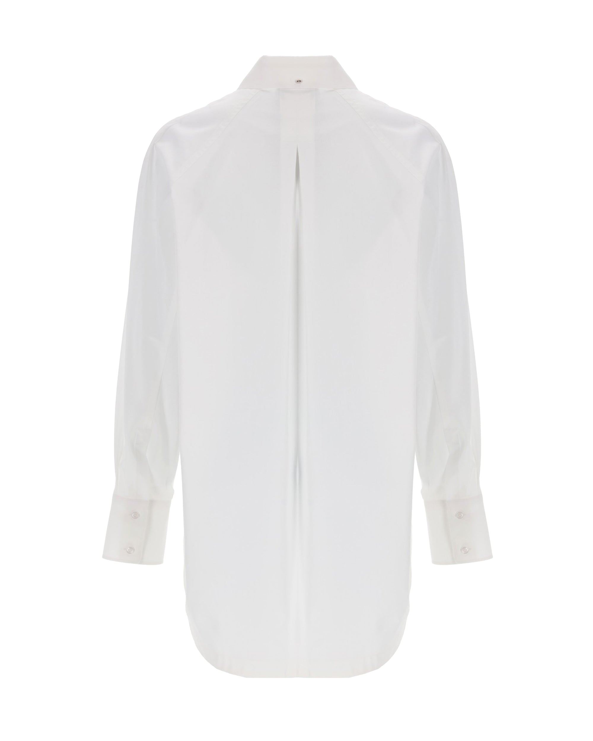 Optic White Pure Cotton Poplin Tunic Top