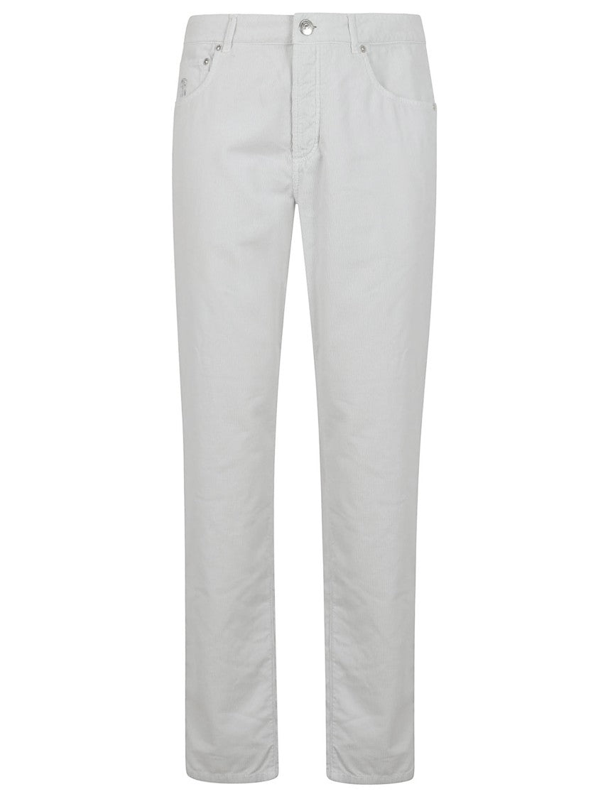 Straight-Leg Corduroy Jeans With Five-Pocket Design