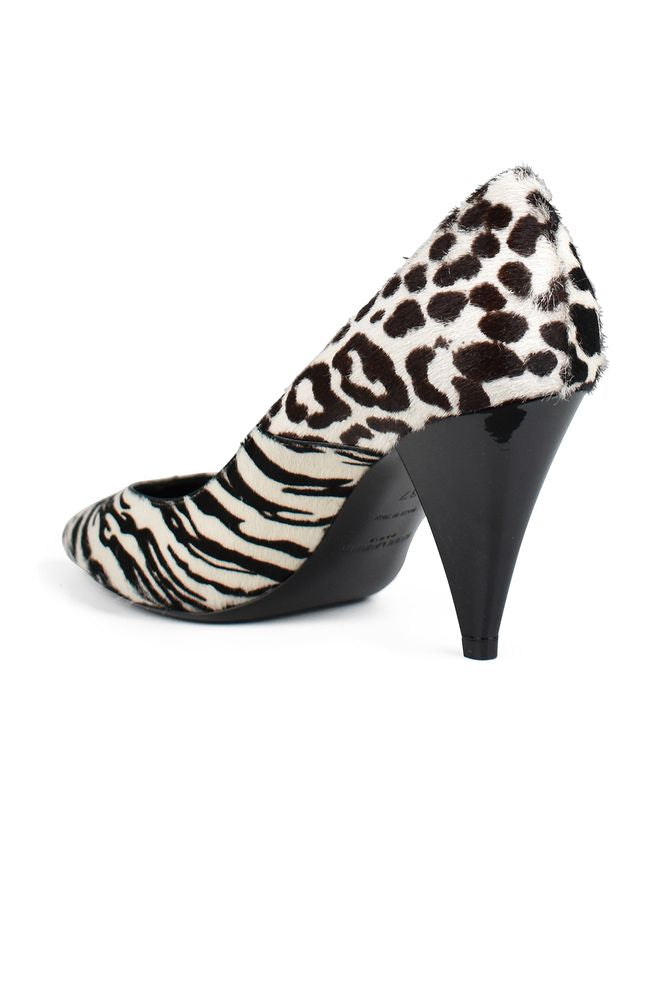Pointed-Toe Pumps In Foal Leather