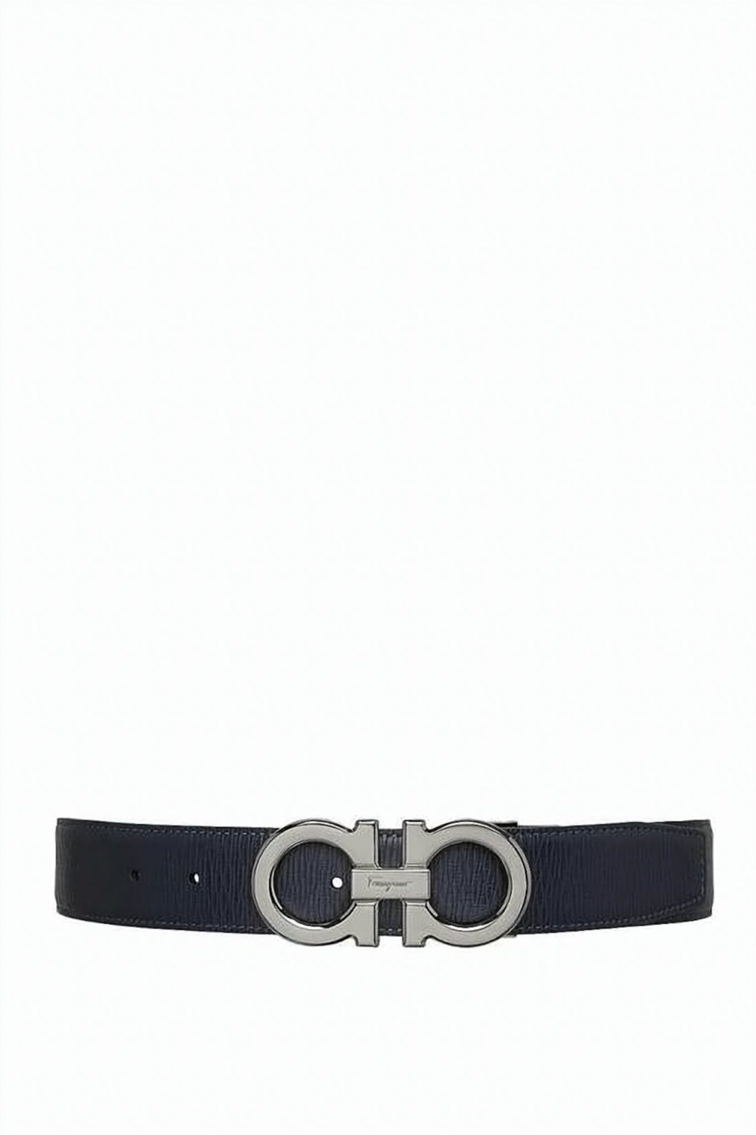 Textured Black Calf Leather Belt
