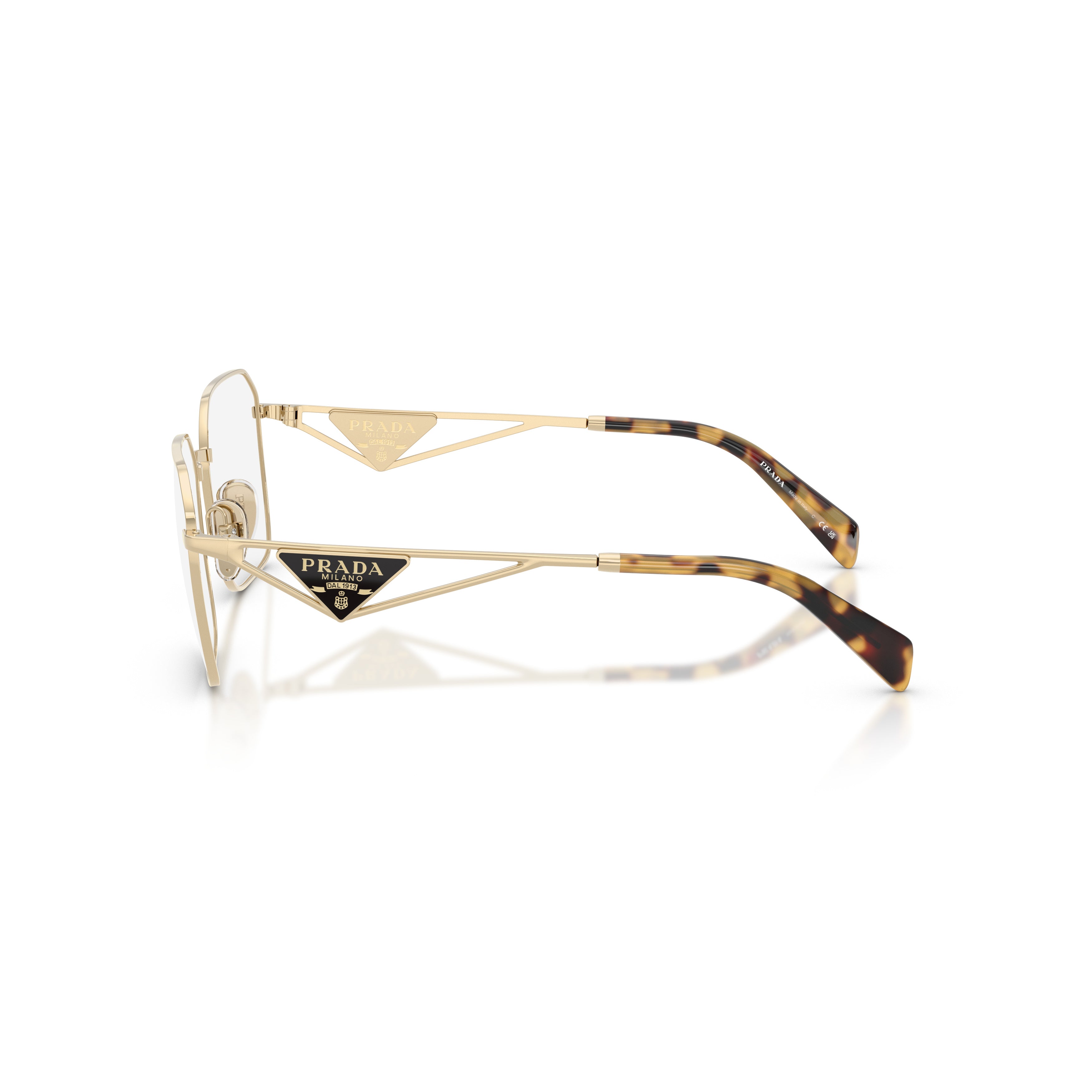 0pr A51v Square Metal Frame Sunglasses