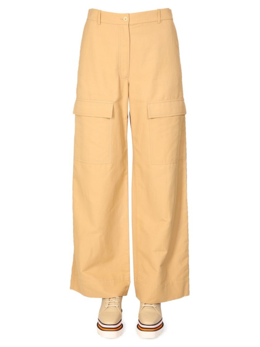 Relaxed Wide Leg Cargo Pants