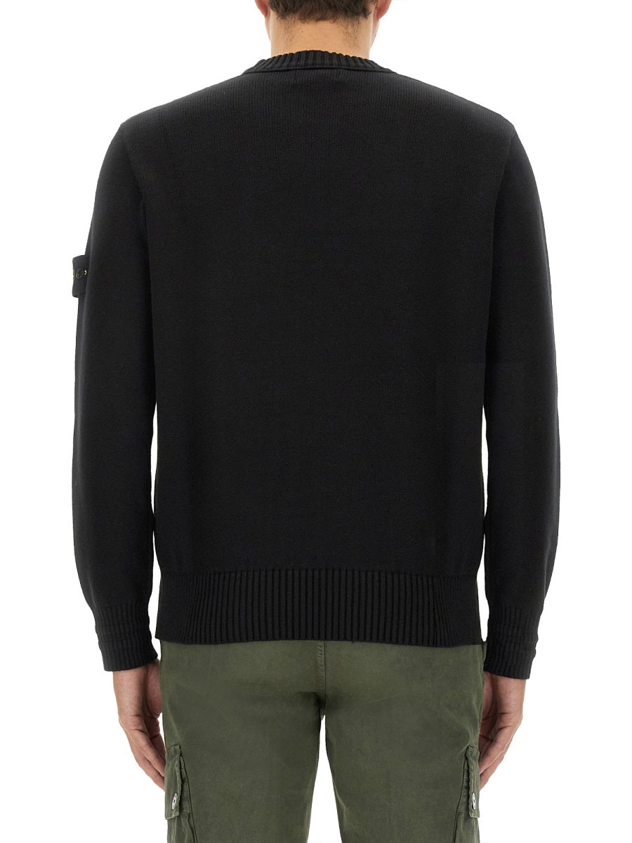 Logo-Embellished Black Jersey