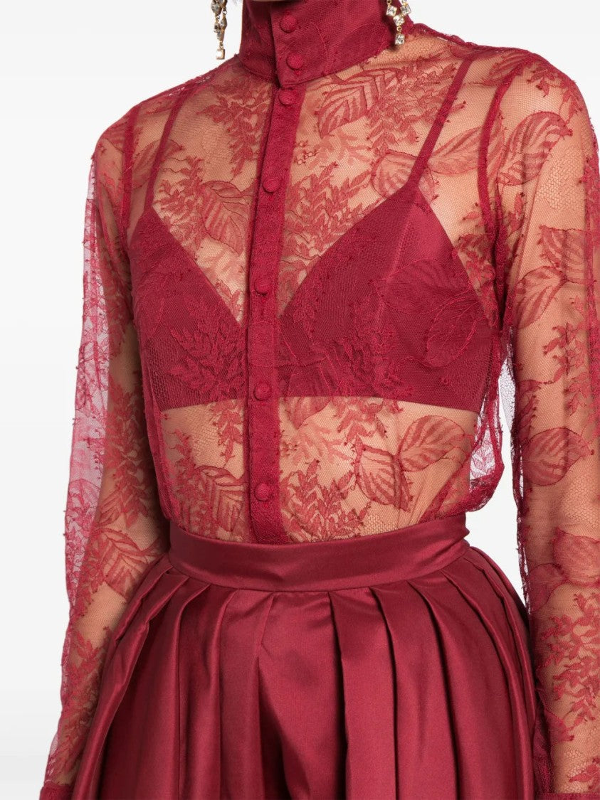 Lace Pleated Playsuit