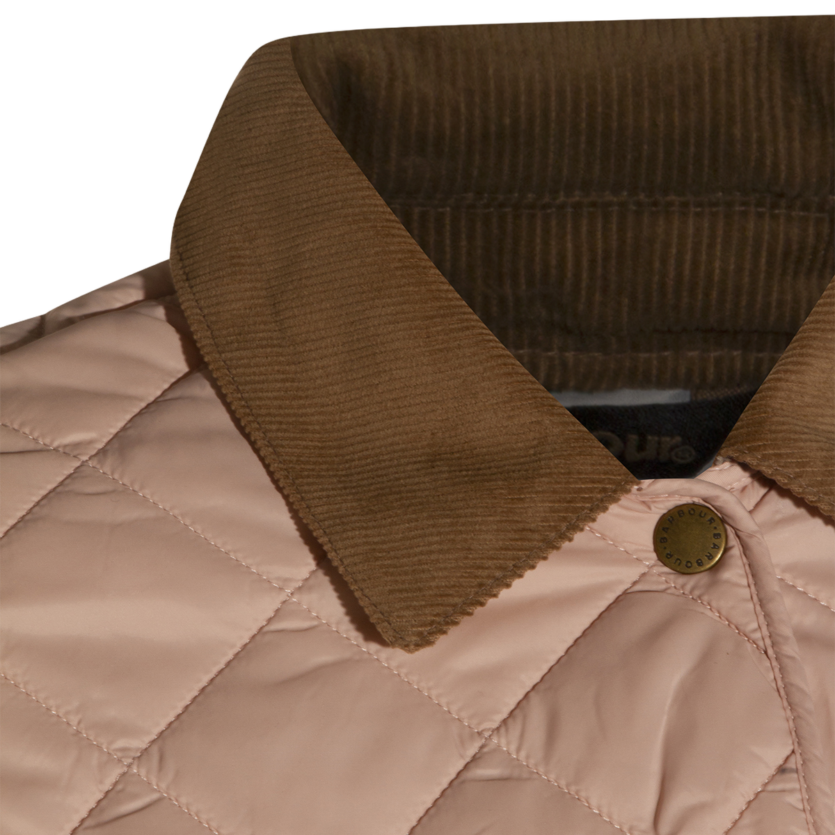 Tailored Quilted Jacket With Corduroy Collar