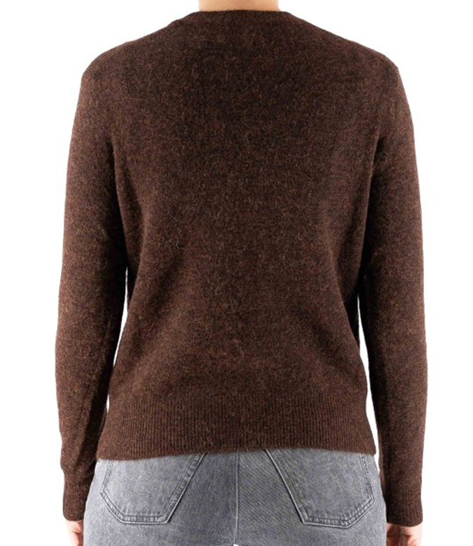 Alpaca Sweatshirt with Unique 'Bollicine Girl' Print
