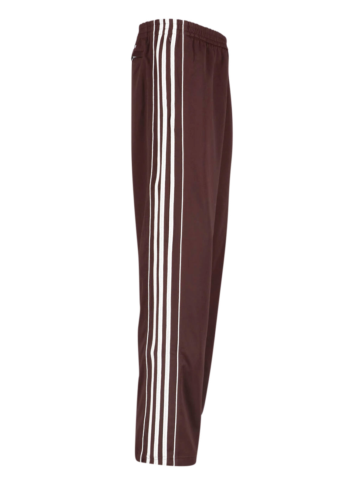 Brown Relaxed Fit Side Stripe Trousers