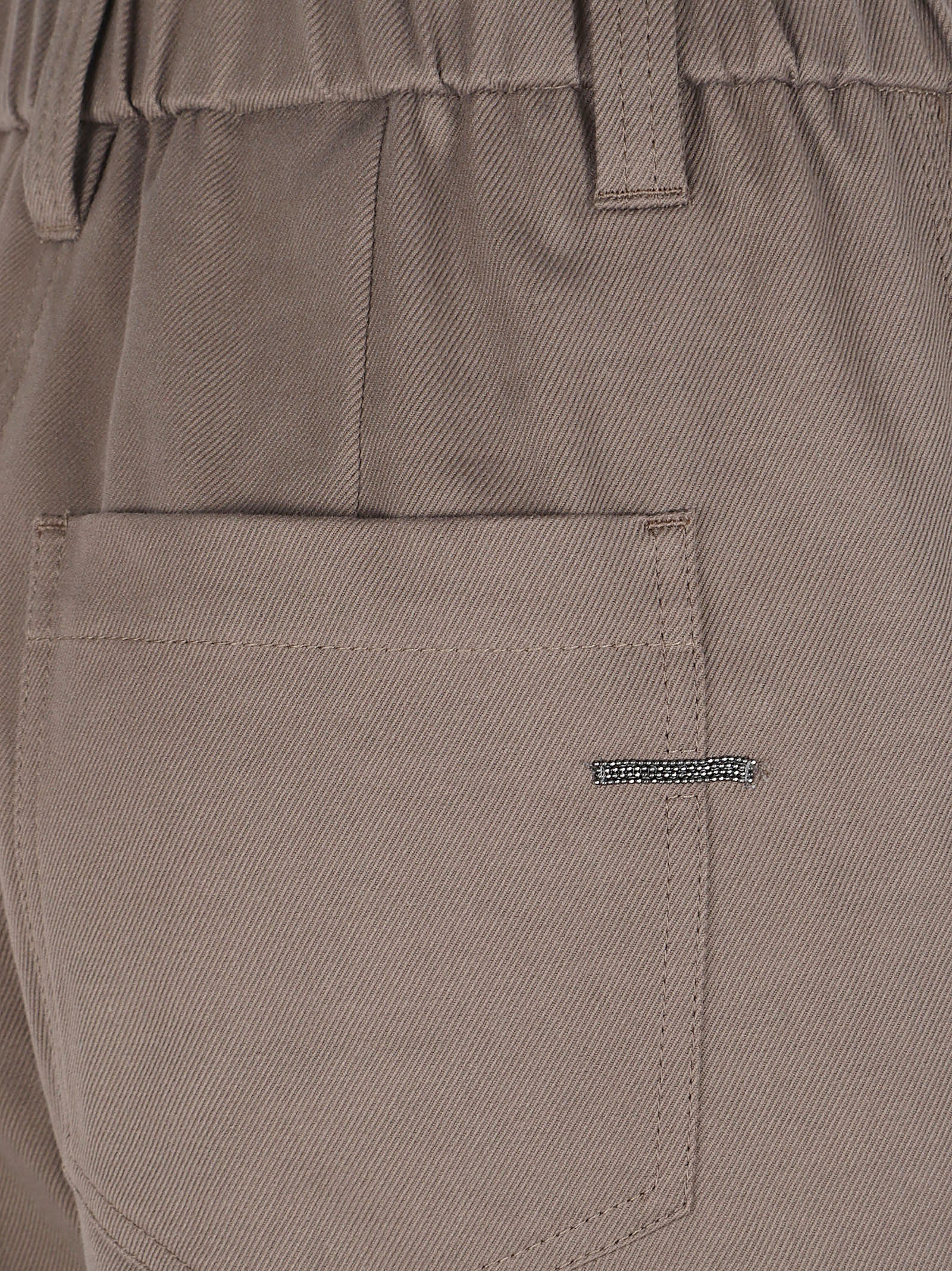Straight-Leg Trousers with Elastic Waistband