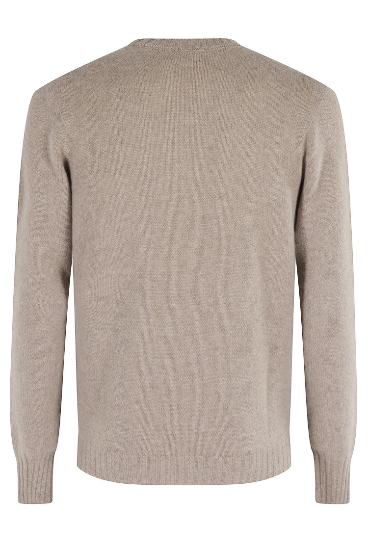 Cashmere Sweater With Circular Neckline