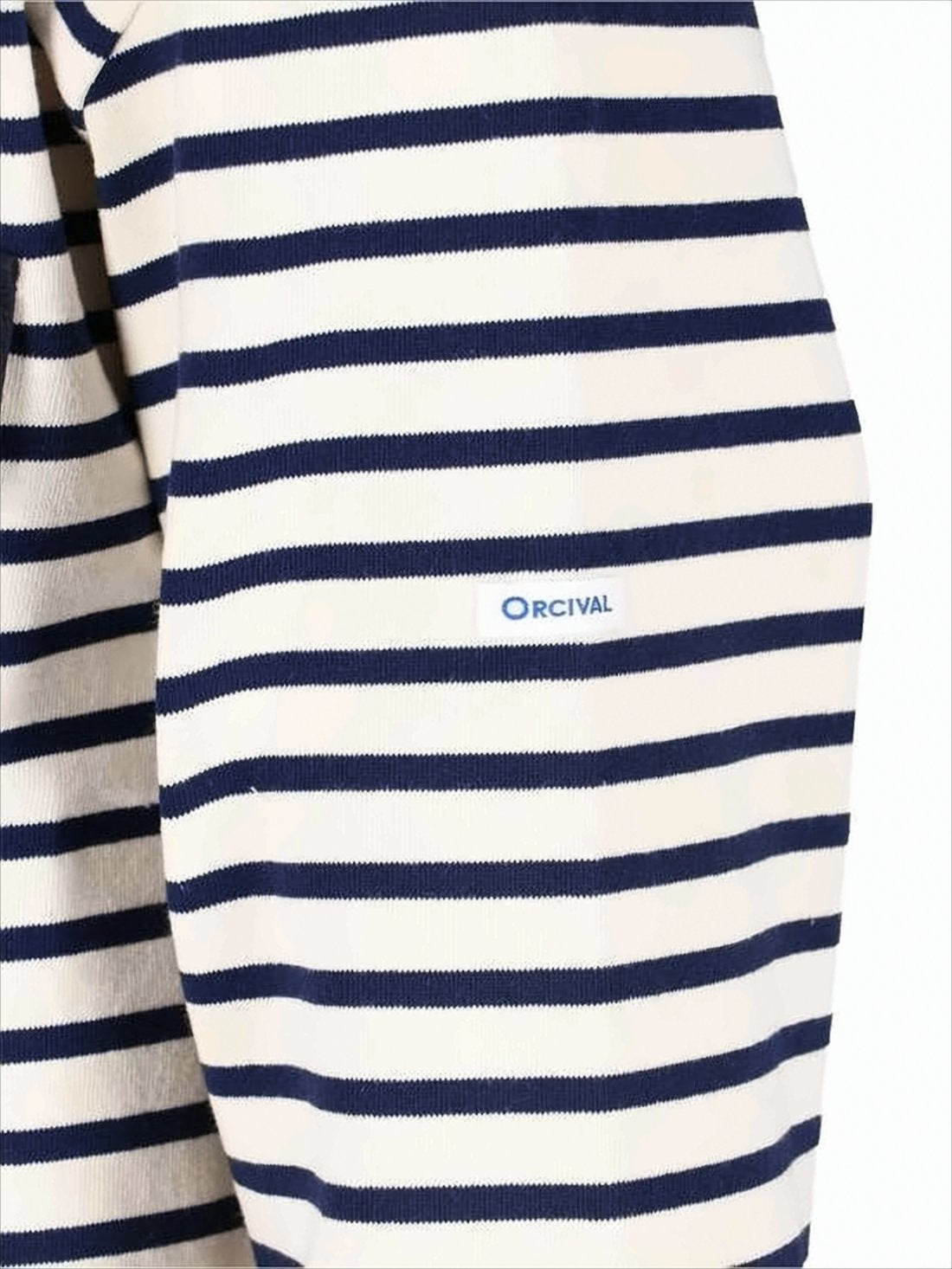 Navy and White Striped Long-Sleeve Shirt