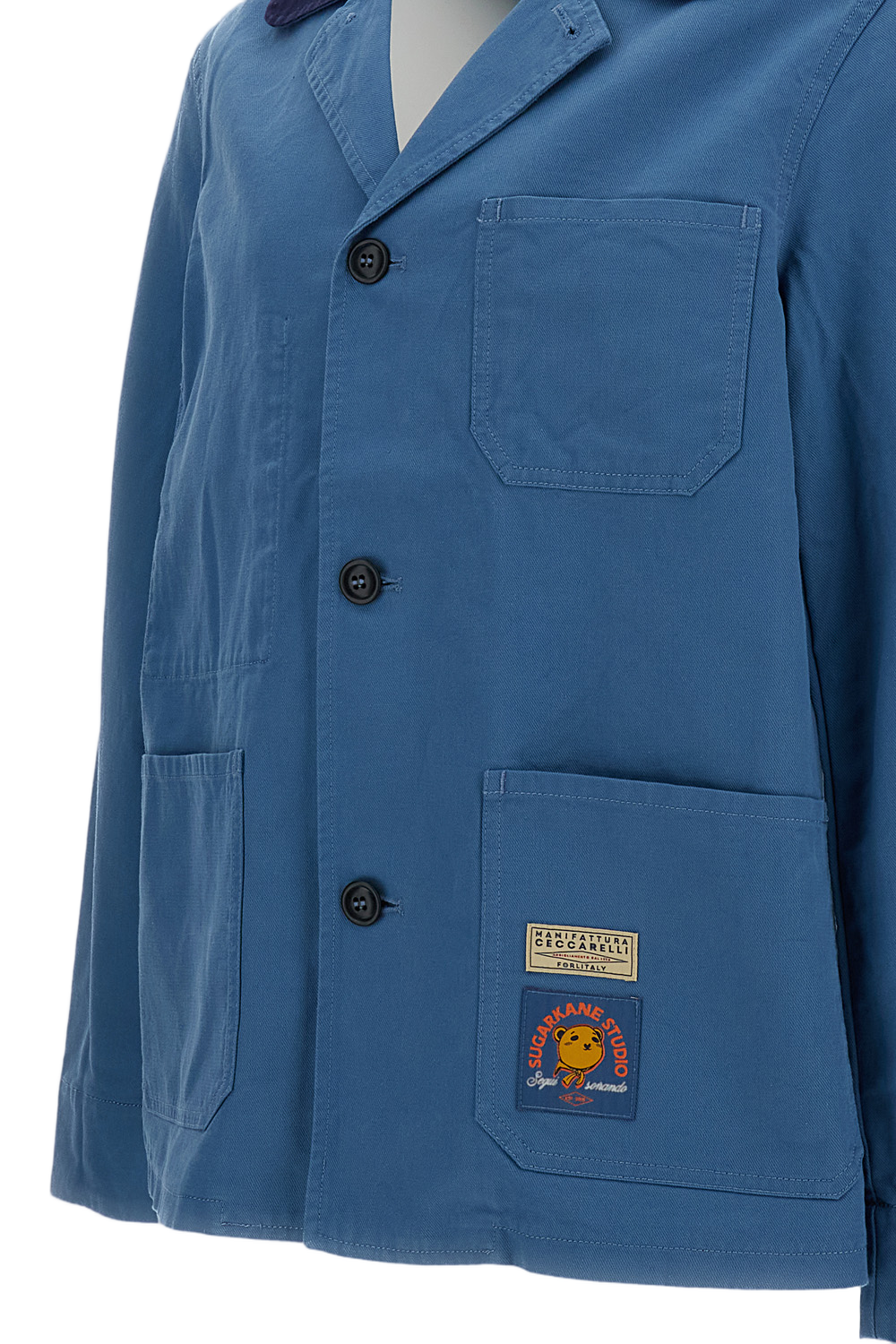 Light Blue Cotton Twill Jacket