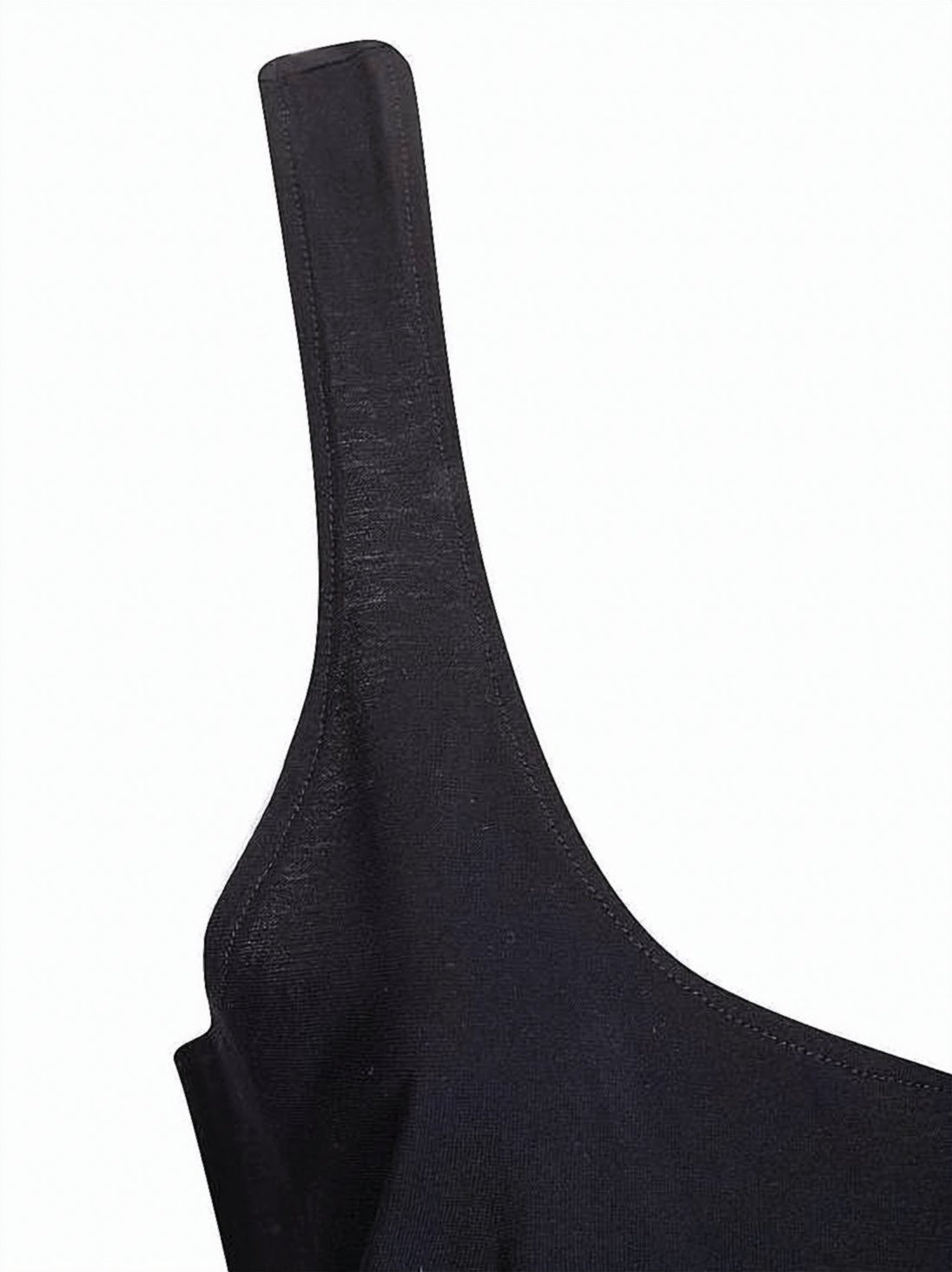 Sleeveless Fitted Black Midi Dress