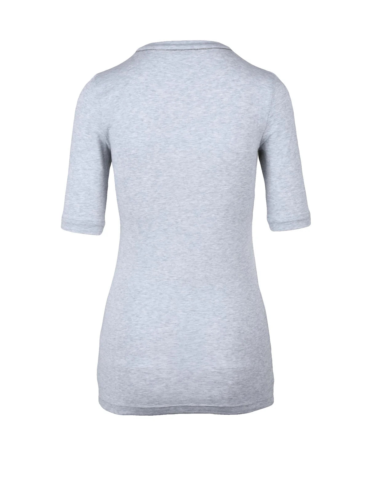 Grey Cotton Elastane T-shirt