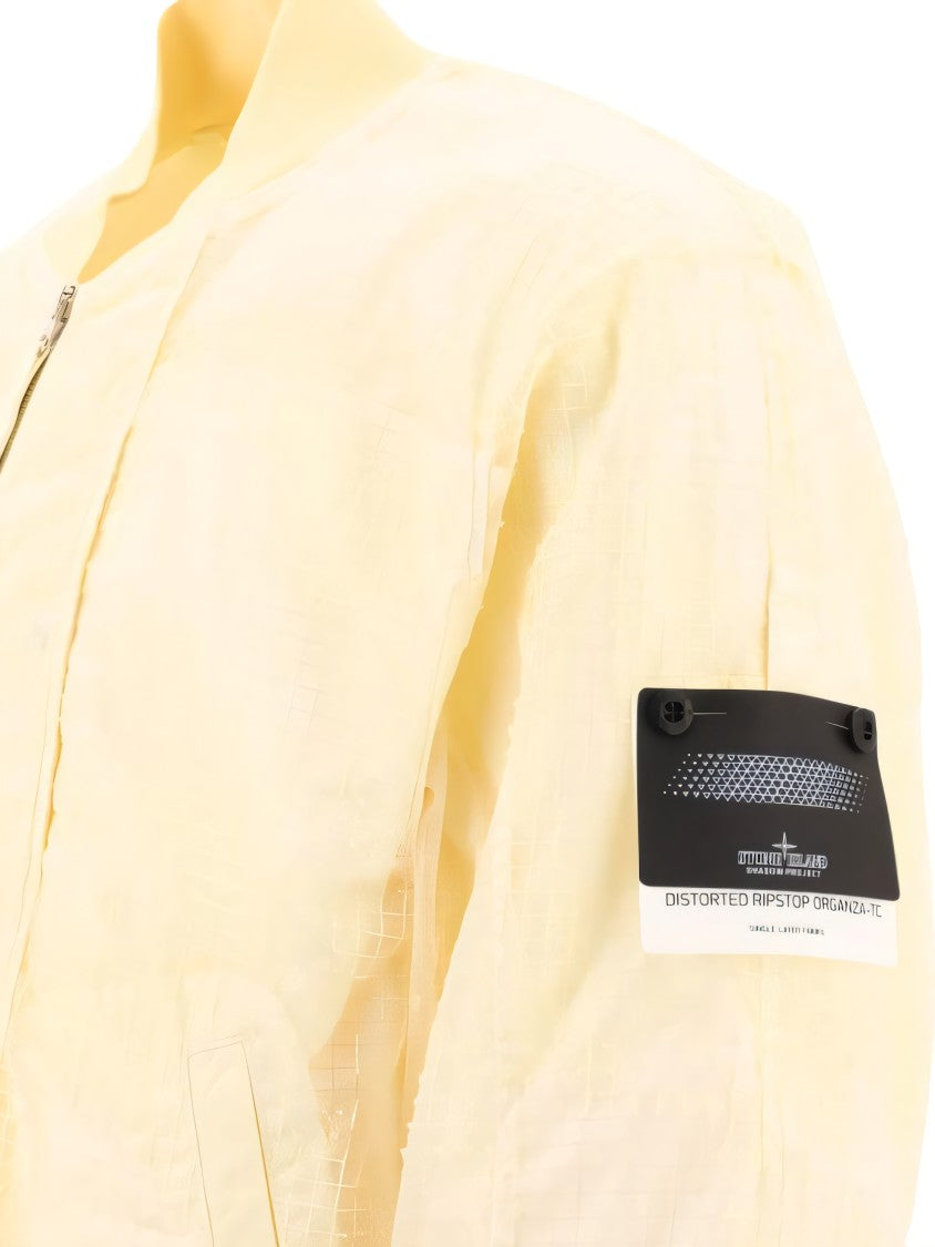 Bomber Jacket with Subtle Texture