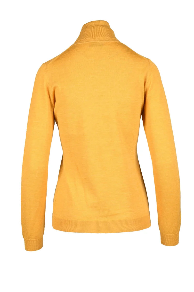 High Neck Sweater - Yellow