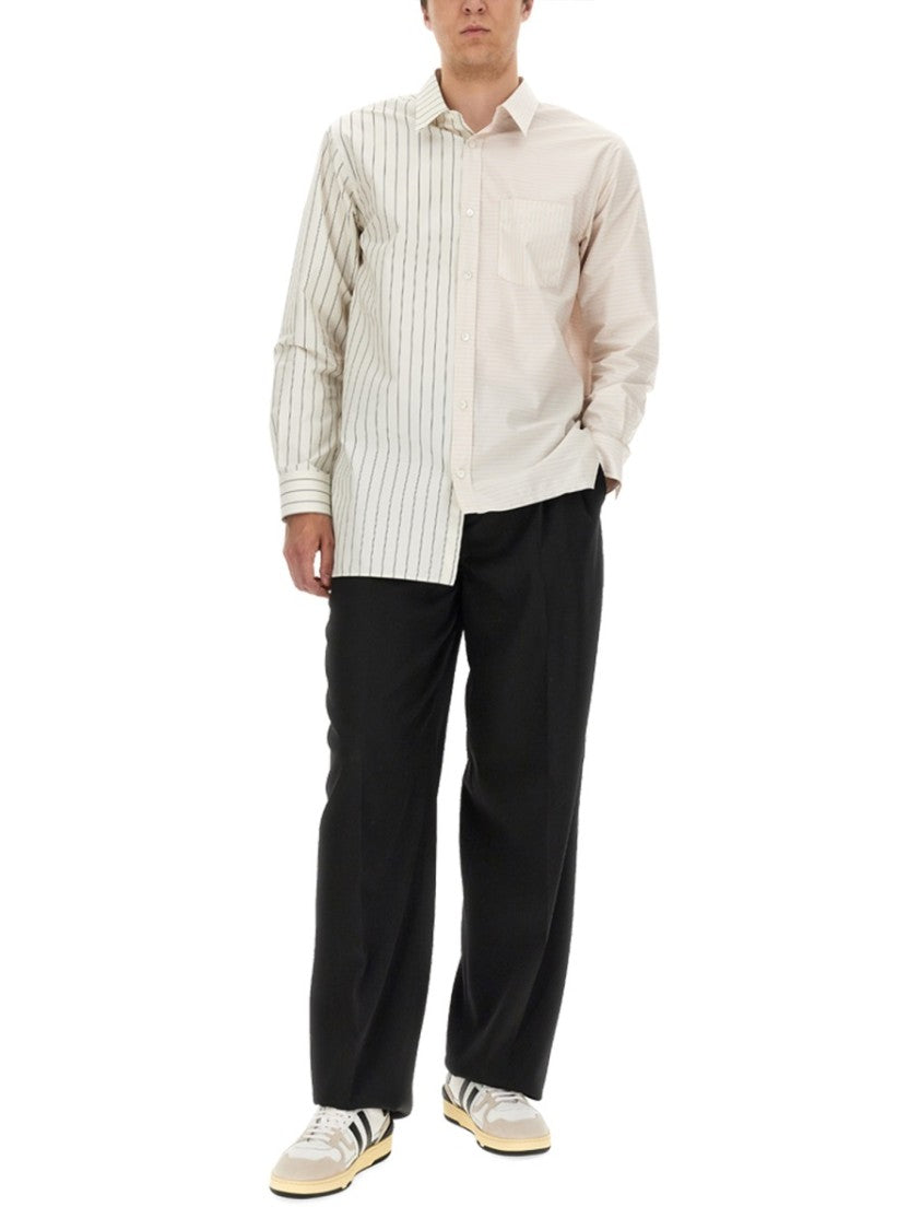 Tailored Black Wool Wide Leg Pants