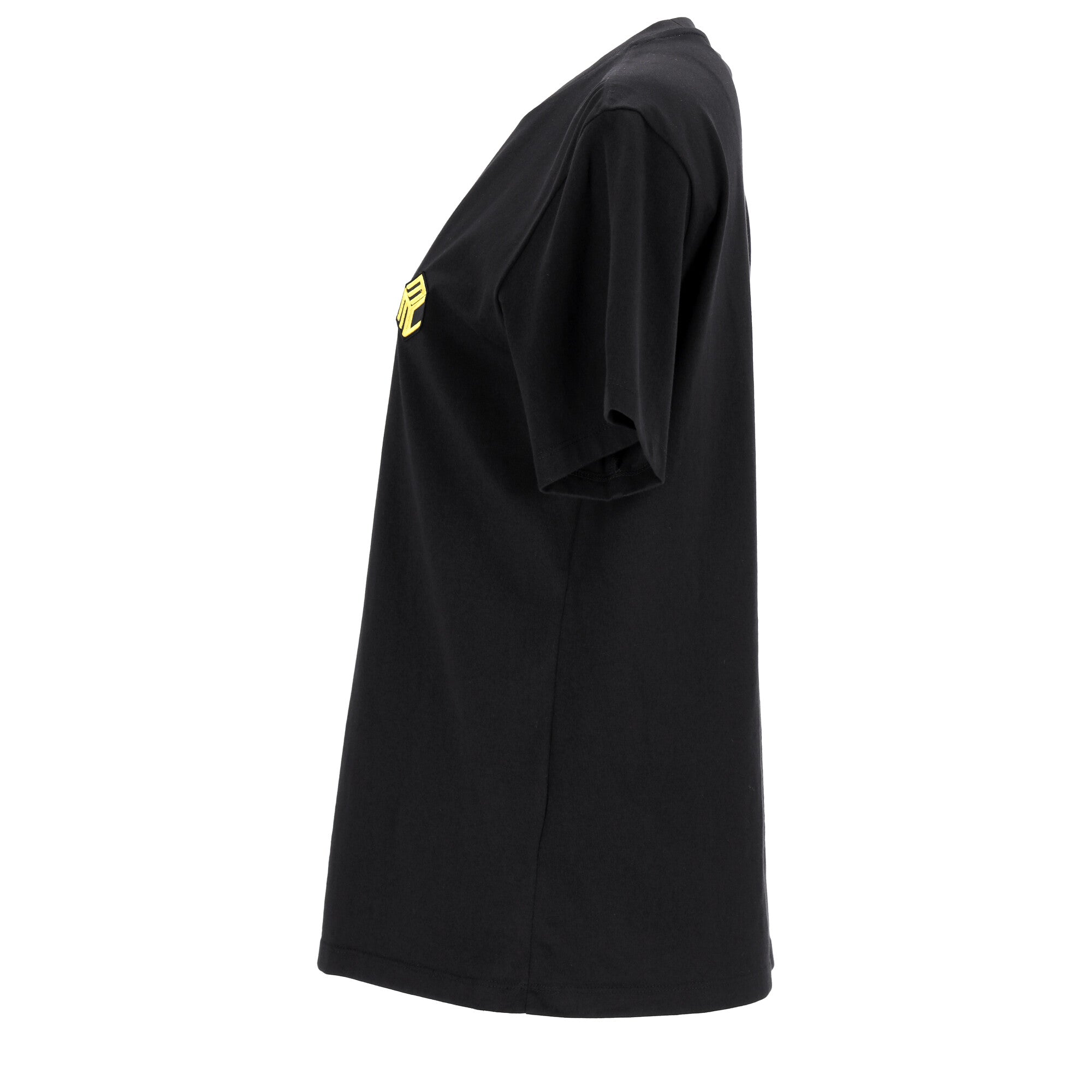 Black Cotton T-Shirt With Iconic Logo