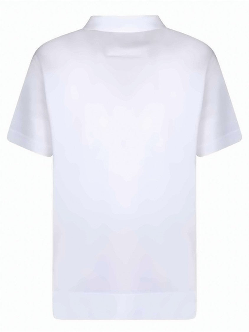 Short-Sleeve Polo Shirt with Textured Pattern
