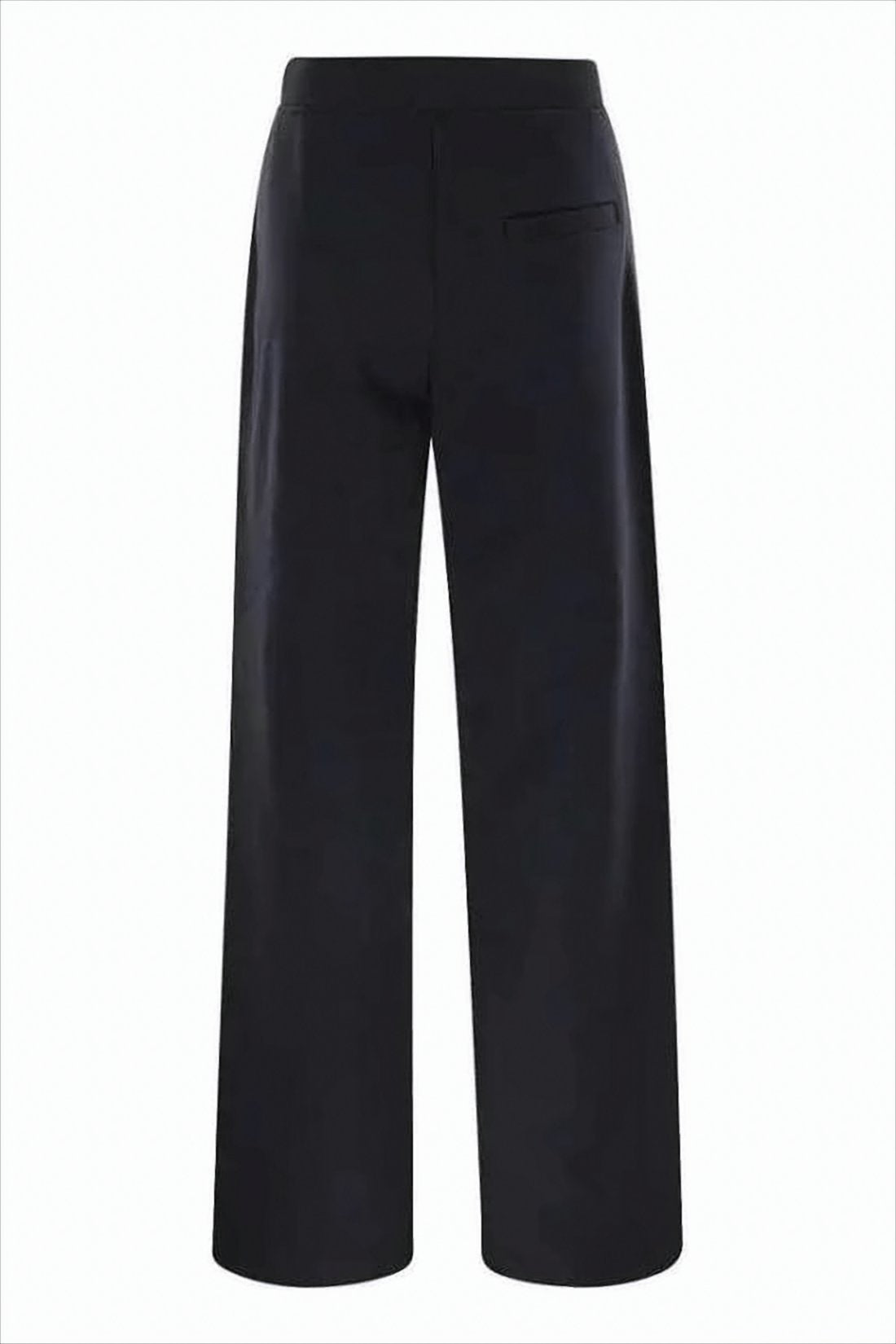 Cropped Black Wide-Leg Training Pants