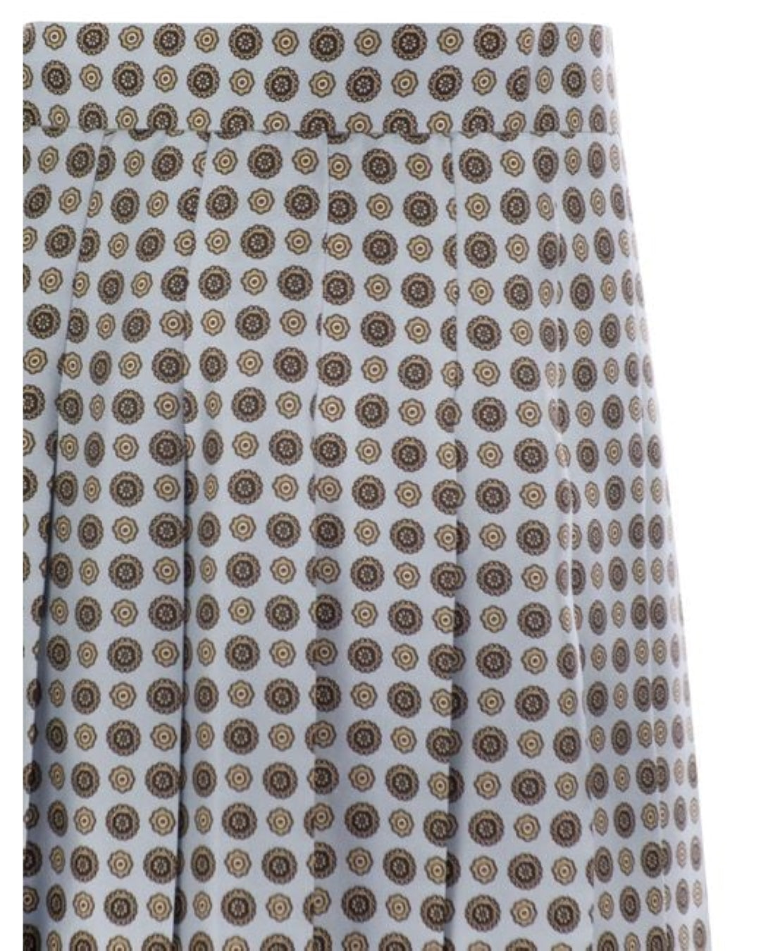 Pleated Skirt With Structured Waistband