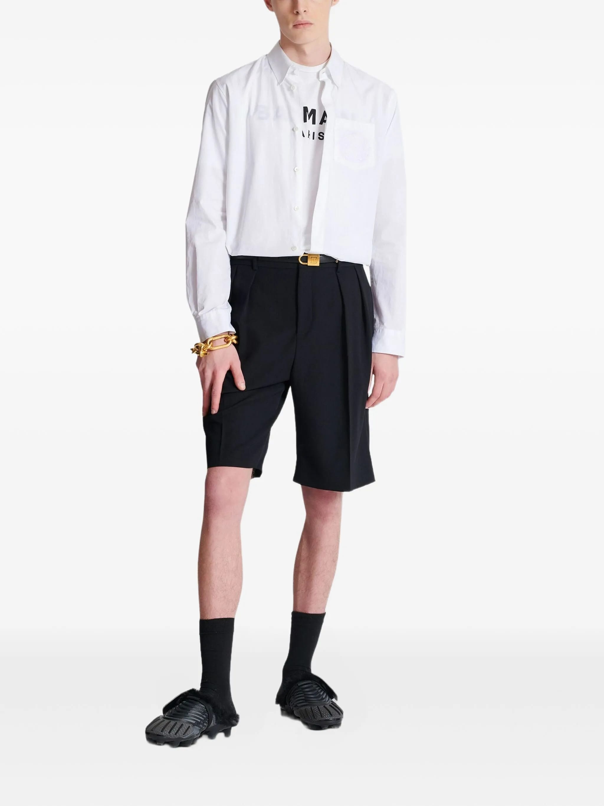 White Loose Ss Bold Logo T-Shirt