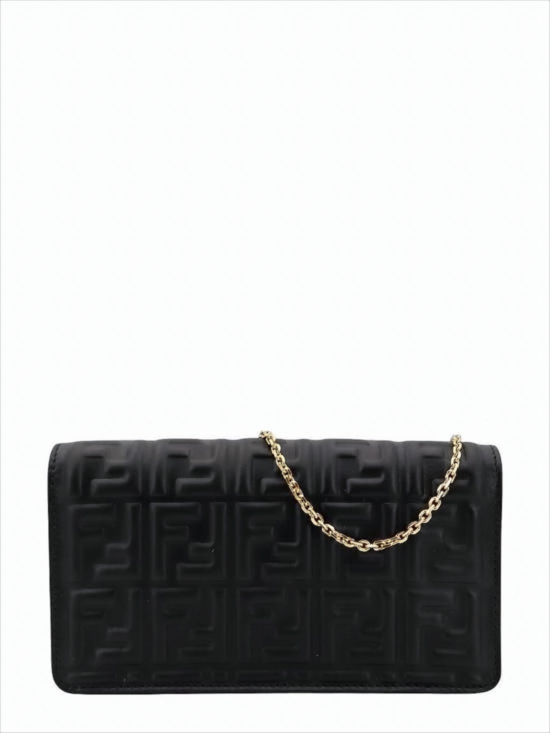 Rectangular Black Nappa Leather Crossbody Bag
