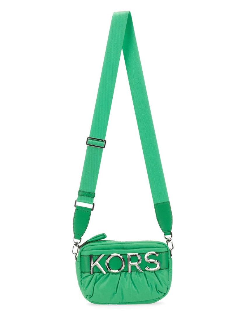 Quilted Shoulder Bag With Prominent Logo