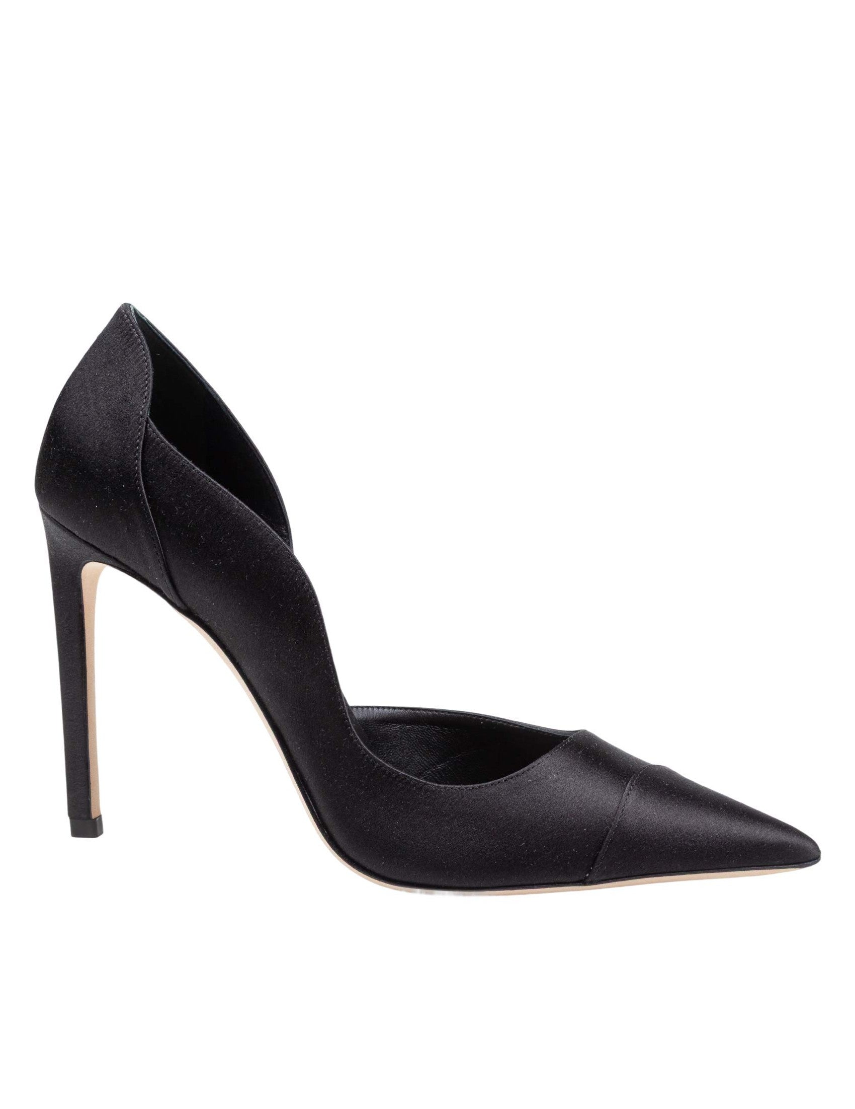 Brigitte 100 Sta Satin Pump, Black