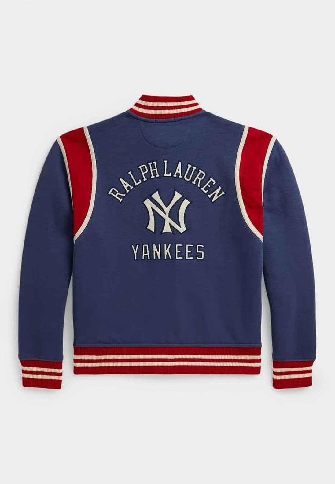Varsity-Style Jacket with Embroidered Logo
