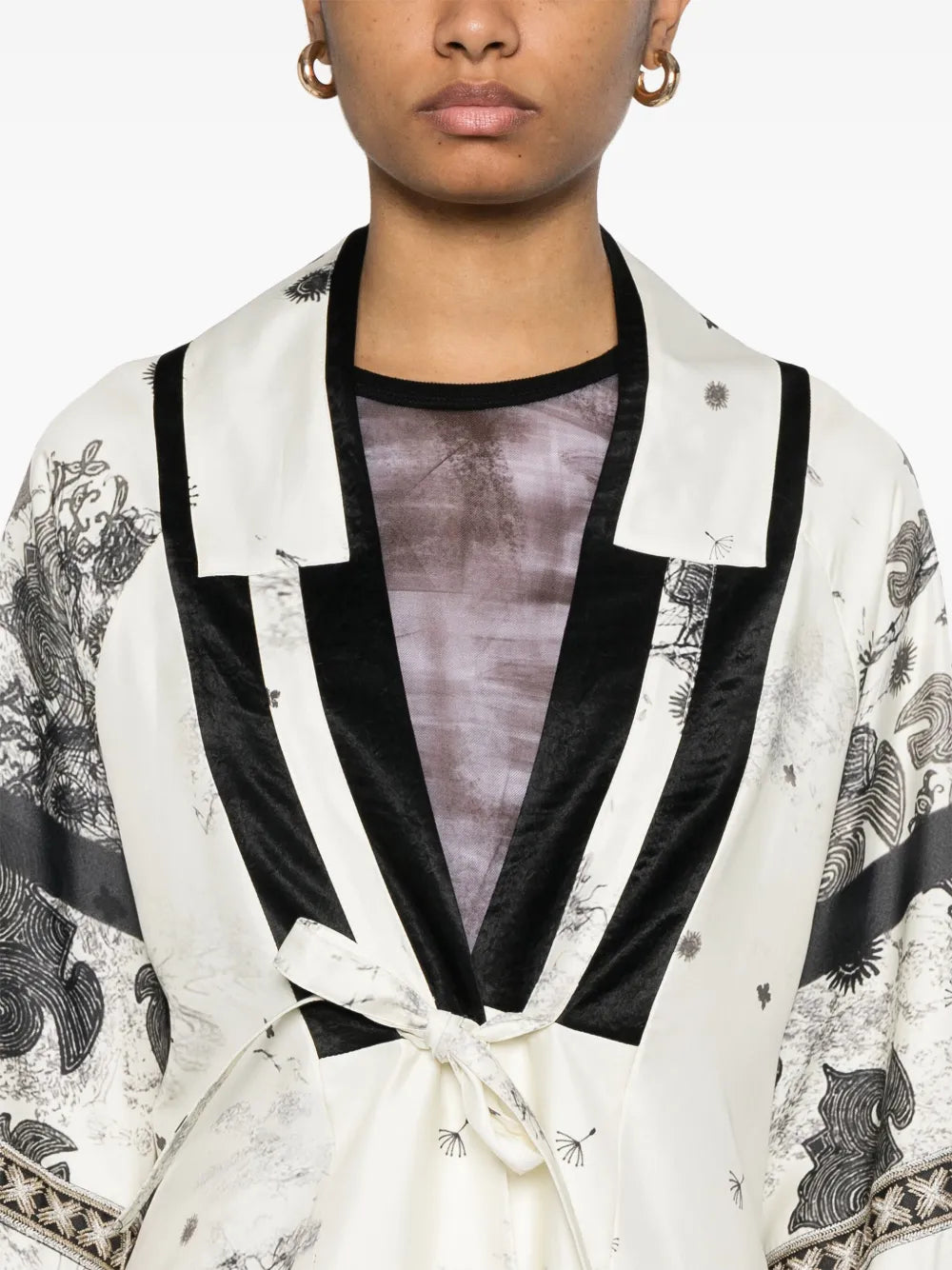 Long Tailored Jacket with Minimalist Design