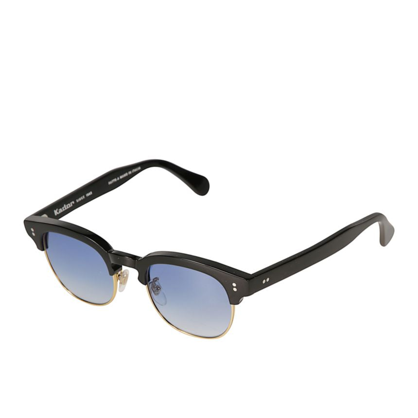 Jolly Cm Classic Clubmaster Sunglasses with Gradient Blue Lenses