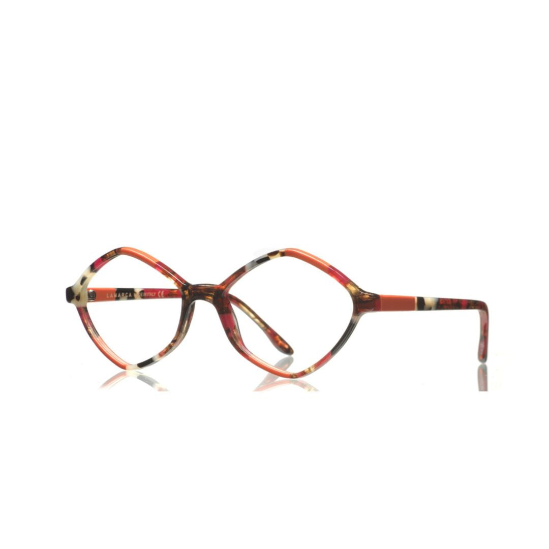 Mosaico 131 Geometric Frame Eyeglasses with Mosaic Pattern