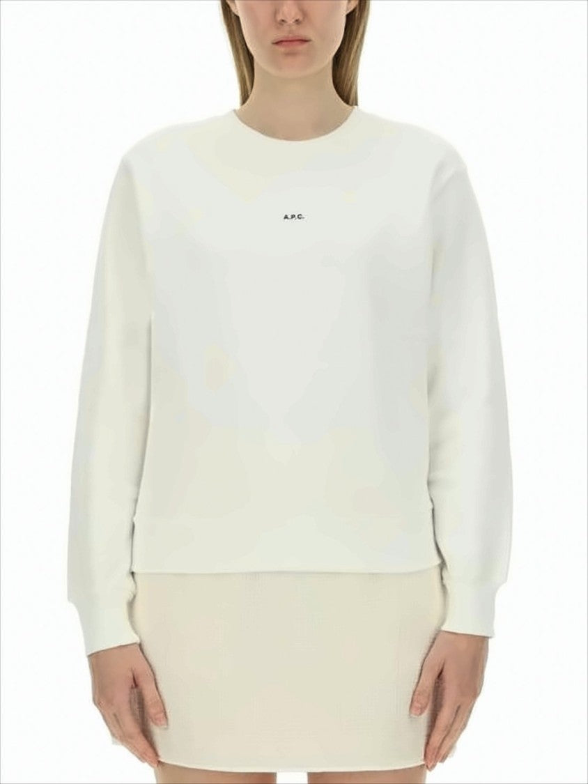 Long-Sleeve Top with Crew Neckline and Oversized Sleeves