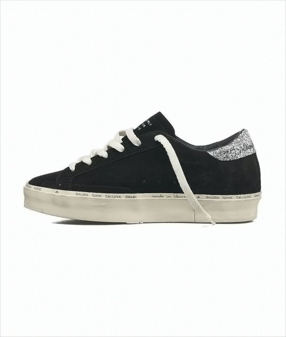 Low-Top Black Suede Sneakers