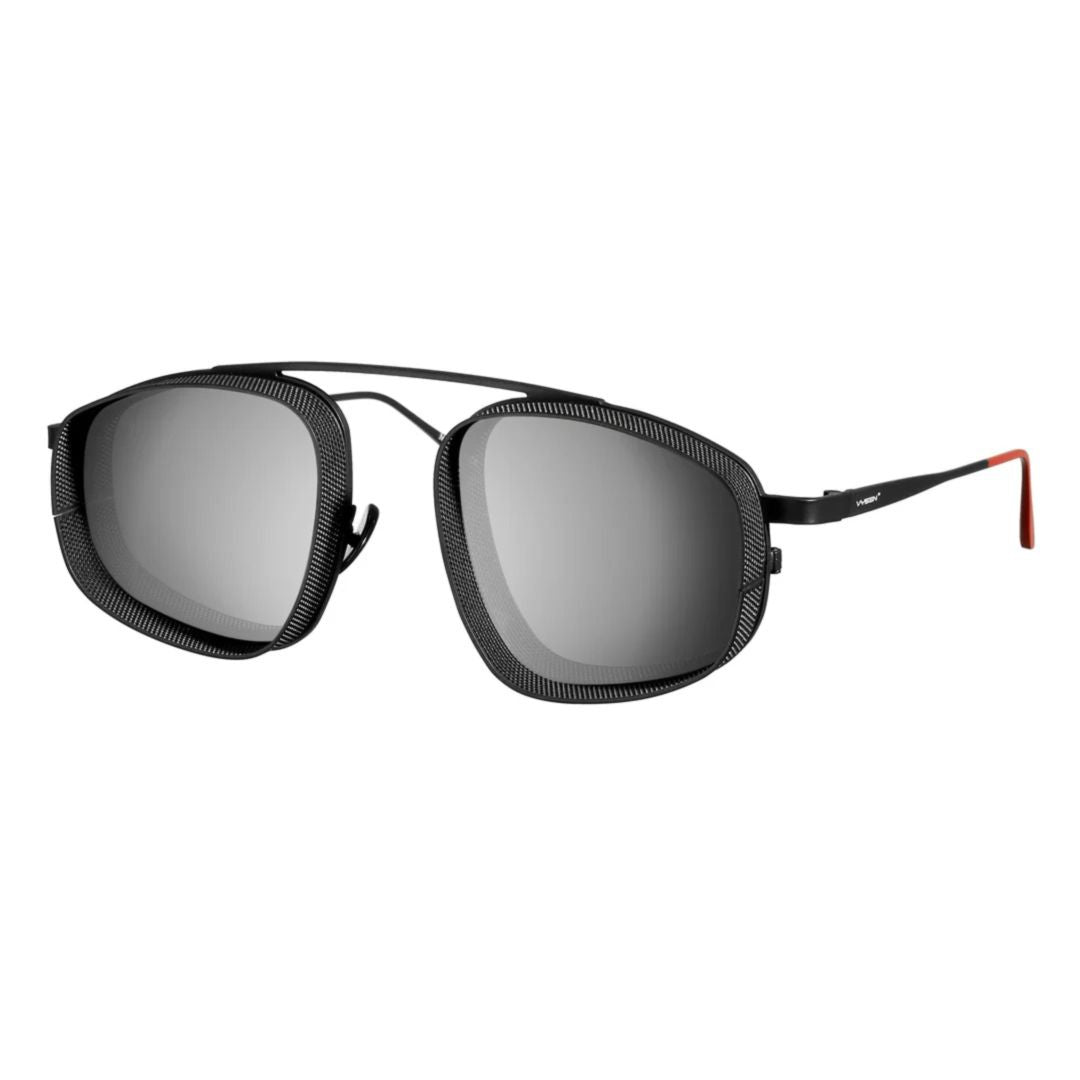 M-1 Square-Frame Sunglasses with Textured Black Finish