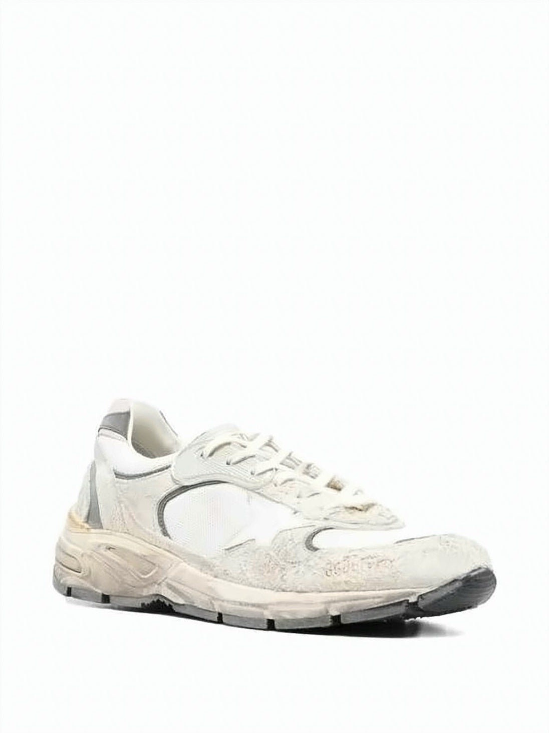 Distressed Low-Top Sneakers With Signature Star Detail