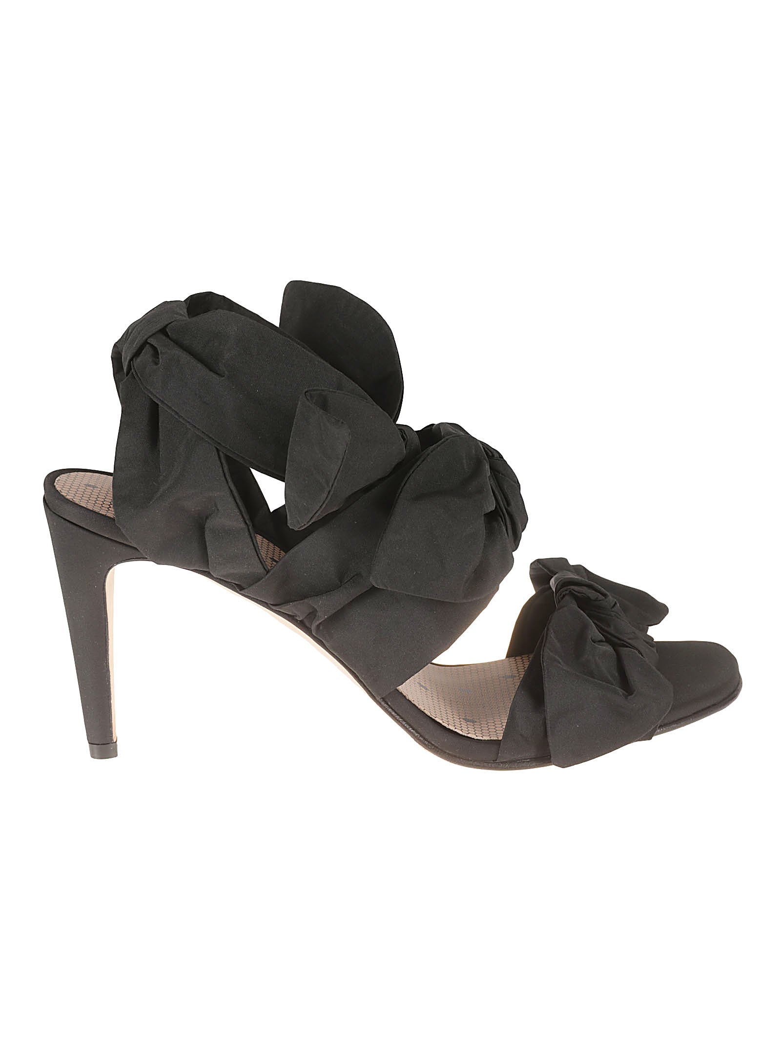 Black Sandals with Smooth Finish
