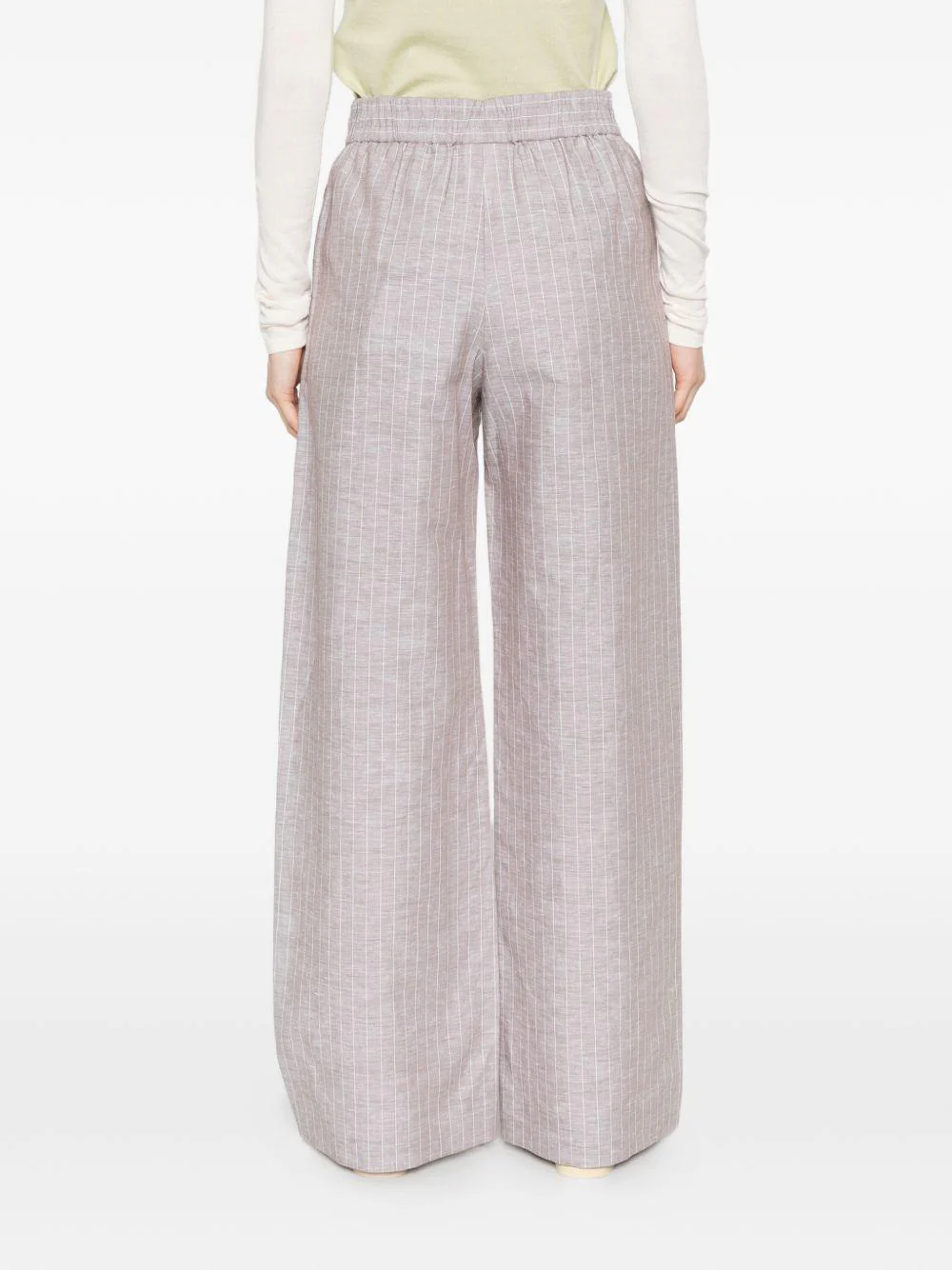 Wide-leg Pants with Elastic Waistband
