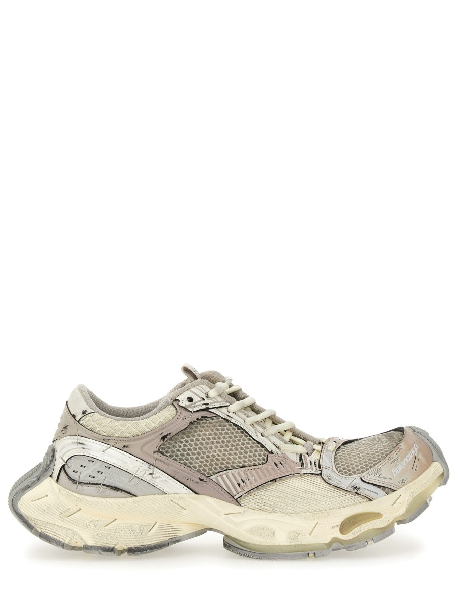 Layered Neutral Toned Sneakers With Chunky Sole