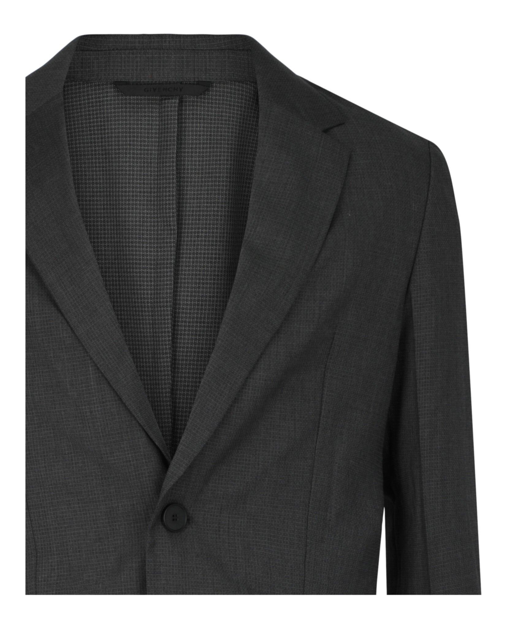 Single-Breasted Blazer with Notched Lapels