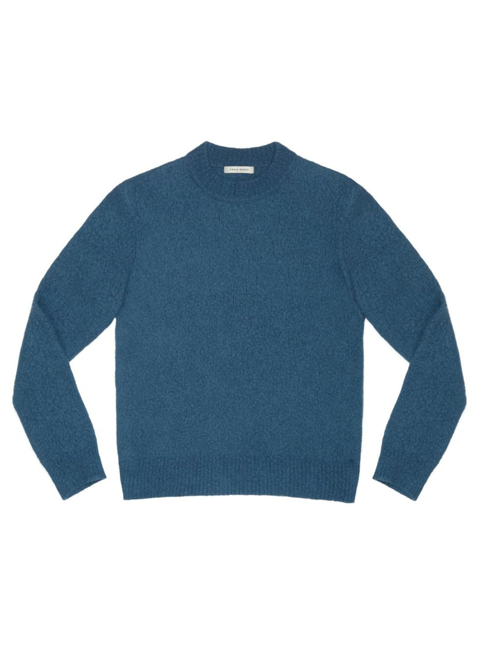 Blue Wool Jumper With Felt Back Detailing