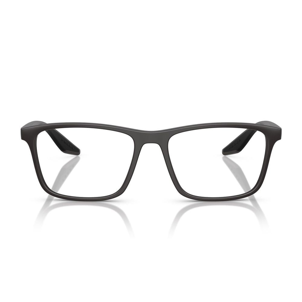 Ps 01Qv Matte Grey Nylon Rectangular Eyeglasses